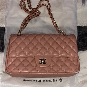 Chanel Pink Quilted Women's Bag